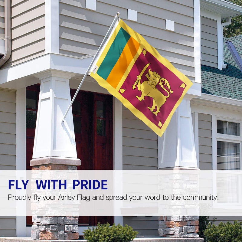 ANLEY Fly Breeze 3x5 Feet Sri Lanka Flag - Vivid Color and Fade Proof - Canvas Header and Double Stitched - Republic of Sri Lanka Flags Polyester with Brass Grommets 3 X 5 Ft - Image 2